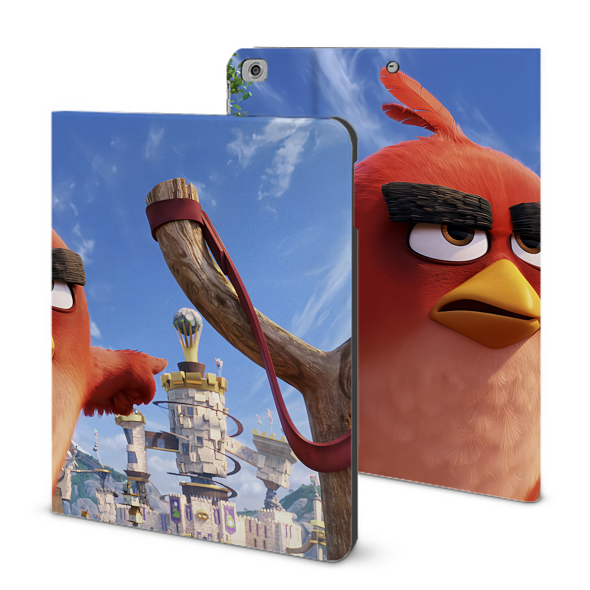 （画像用） Angry Birds アングリーバード IPad ケース ブック型 PUレザー TPU 耐衝撃 軽量 薄型 ペン収納なし 全面保護 IPad 各モデル対応
